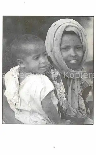 AK / Ansichtskarte Typen Afrika Kinder Notaufnahmelager Makalle aethiopien Kindernothilfe Duisburg