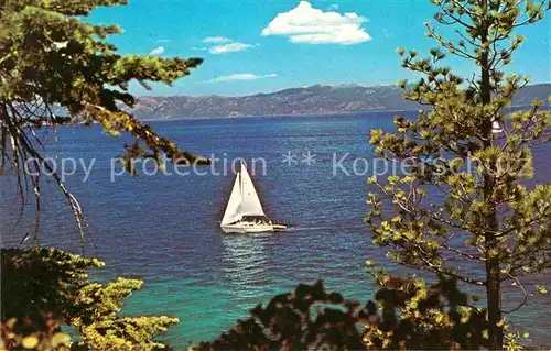 AK / Ansichtskarte Segelboote Lake Tahoe California Nevada  Kat. Schiffe