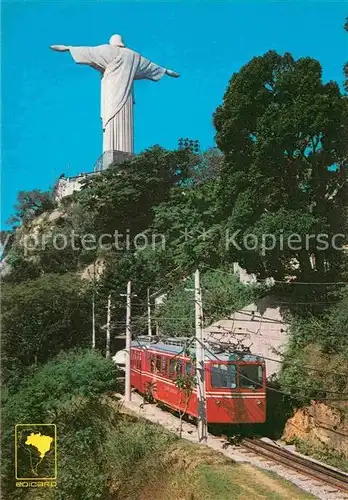 AK / Ansichtskarte Bergbahn Brasil Rio de Janeiro Subida de trenzinho Corcovado Kat. Bergbahn