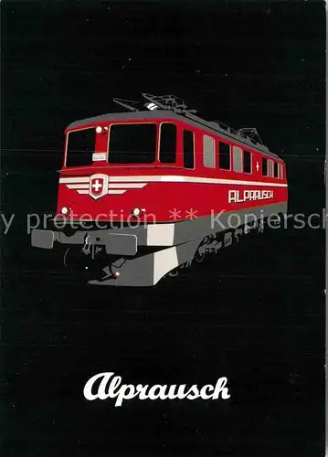 AK / Ansichtskarte Eisenbahn Alprausch  Kat. Eisenbahn