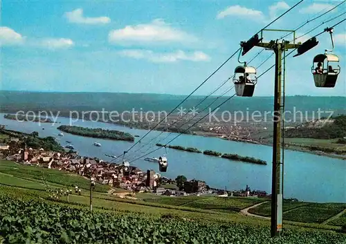 AK / Ansichtskarte Seilbahn Ruedesheim am Rhein  Kat. Bahnen