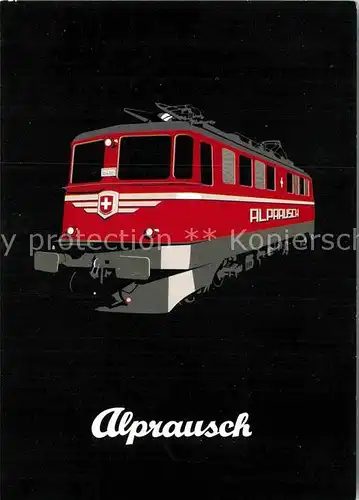 AK / Ansichtskarte Eisenbahn Alprausch Schweiz Kat. Eisenbahn