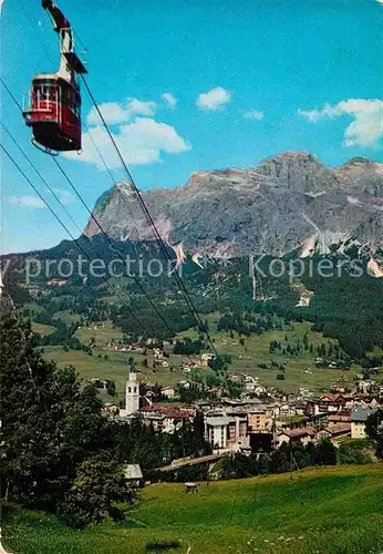 AK / Ansichtskarte Seilbahn Cortina d Ampezzo Tofane Dolomiti  Kat. Bahnen