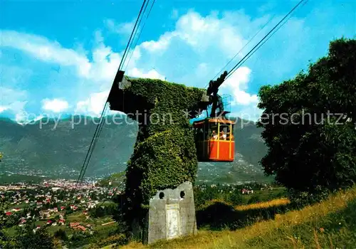 AK / Ansichtskarte Seilbahn Funivia Avalengo Merano  Kat. Bahnen