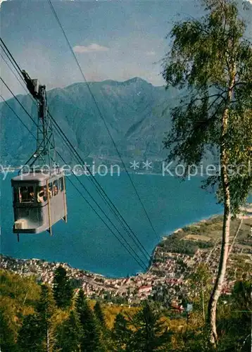 AK / Ansichtskarte Seilbahn Funivia Locarno Orselina Cardada  Kat. Bahnen