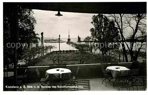 AK / Ansichtskarte Konstanz Bodensee Terrasse des Konziliumsgebaeudes Kat. Konstanz