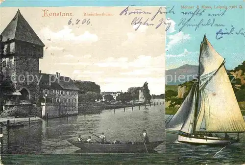 AK / Ansichtskarte Konstanz Bodensee Rheintorturm Kat. Konstanz