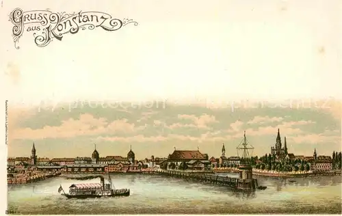 AK / Ansichtskarte Konstanz Bodensee Hafen Kat. Konstanz