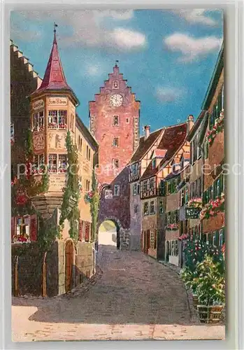 AK / Ansichtskarte Meersburg Bodensee Obertor Gasthof zum Baeren Kat. Meersburg