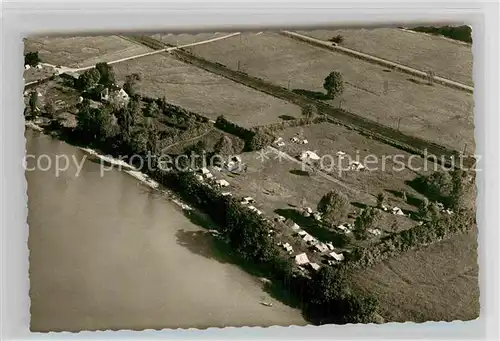 AK / Ansichtskarte Markelfingen Fliegeraufnahme Campingplatz William Kat. Radolfzell am Bodensee