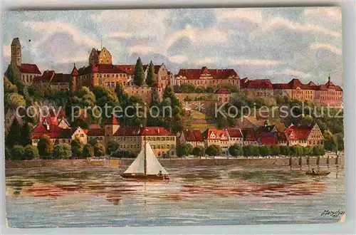 AK / Ansichtskarte Meersburg Bodensee Kirche Schloss Residenz  Kat. Meersburg