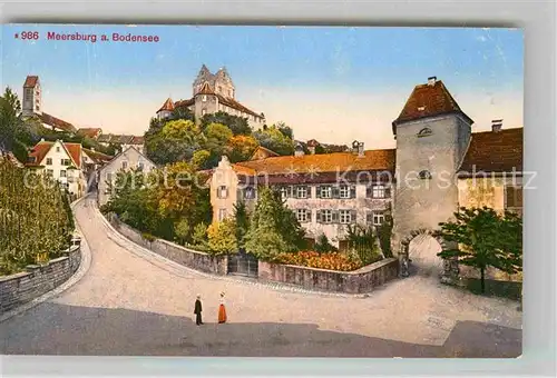 AK / Ansichtskarte Meersburg Bodensee Schloss Untertor Kat. Meersburg