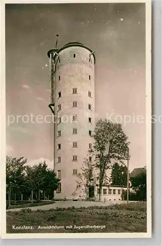 AK / Ansichtskarte Konstanz Bodensee Aussichtsturm Jugendherberge Kat. Konstanz