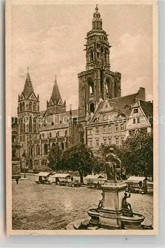 AK / Ansichtskarte Heilbronn Neckar Kilianskirche Mayer Denkmal Marktplatz Kat. Heilbronn