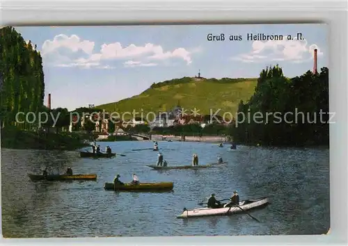 AK / Ansichtskarte Heilbronn Neckar Schloss Boote Kat. Heilbronn