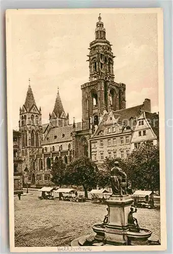 AK / Ansichtskarte Heilbronn Neckar Kilianskirche Marktplatz Kat. Heilbronn