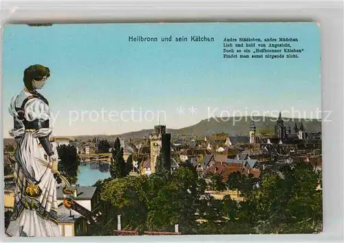 AK / Ansichtskarte Heilbronn Neckar Kaetchen Goetzenturm  Kat. Heilbronn