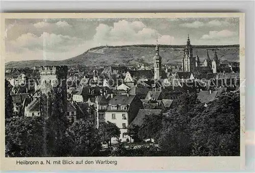 AK / Ansichtskarte Heilbronn Neckar Goetzenturm Kirchen Blick zum Wartberg Kat. Heilbronn