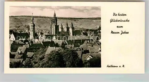AK / Ansichtskarte Heilbronn Neckar Kilianskirche Neujahrswuensche Kat. Heilbronn