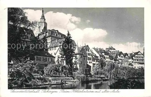 AK / Ansichtskarte Tuebingen Beim Hoelderlinturm alte Aula Kat. Tuebingen