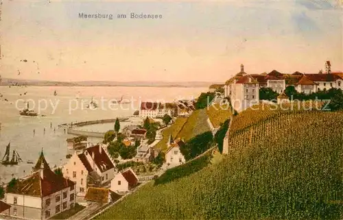 AK / Ansichtskarte Meersburg Bodensee Panorama Kat. Meersburg