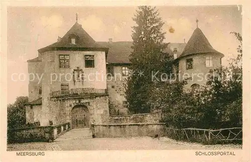 AK / Ansichtskarte Meersburg Bodensee Schlossportal Kat. Meersburg