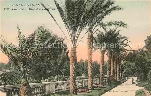 AK / Ansichtskarte Cap d Antibes Villa Eilenroc Allee des Palmiers 