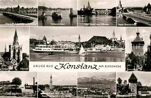 AK / Ansichtskarte Konstanz Bodensee Schnetztor Insel Hotel Muenster  Kat. Konstanz