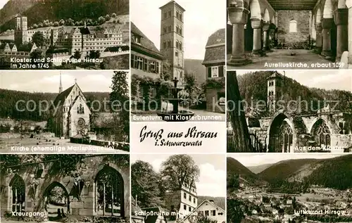 AK / Ansichtskarte Hirsau Eulenturm KlosterbrunnenAureliuskirche Kreuzgang  Kat. Calw