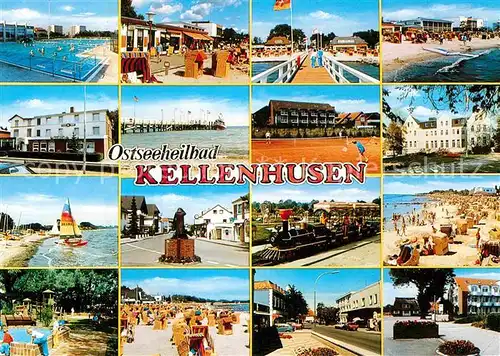 AK / Ansichtskarte Kellenhusen Ostseebad Strand Schwimmbad Segelboot  Kat. Kellenhusen (Ostsee)