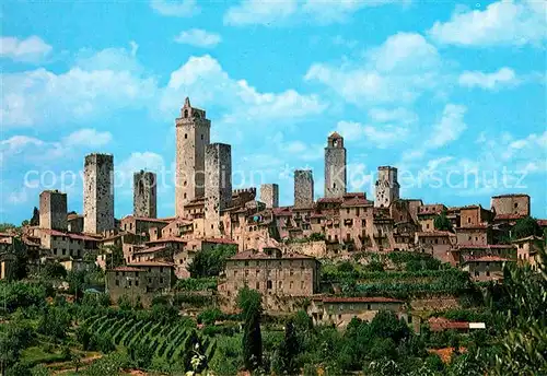 AK / Ansichtskarte San Gimignano 