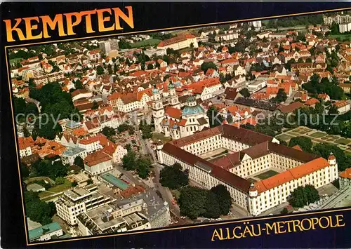 AK / Ansichtskarte Kempten Allgaeu Fliegeraufnahme Residenz und St. Lorenz Kat. Kempten (Allgaeu)