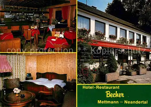 AK / Ansichtskarte Neandertal Hotel Restaurant Becher Kat. Mettmann