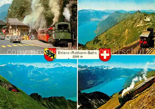 AK / Ansichtskarte Brienz Rothornbahn Berner Alpen Brienzersee  Kat. Eisenbahn