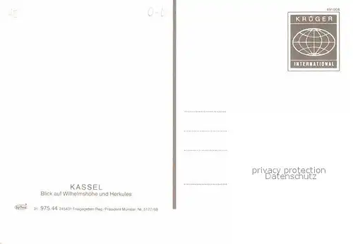 AK / Ansichtskarte Kassel Fliegeraufnahme mit Wilhelmshoehe und Herkules Kat. Kassel