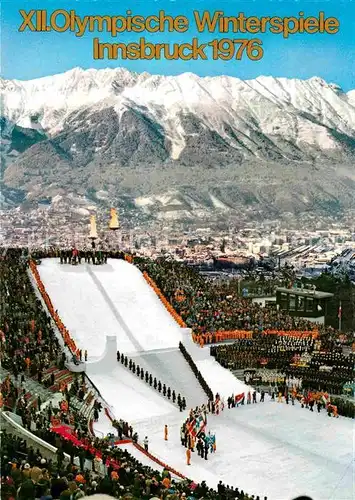 AK / Ansichtskarte Olympia XII. Olympische Winterspiele Innsbruck Eroeffnungsfeier  Kat. Sport