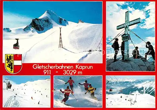 AK / Ansichtskarte Seilbahn Gletscherbahnen Kaprun  Kat. Bahnen