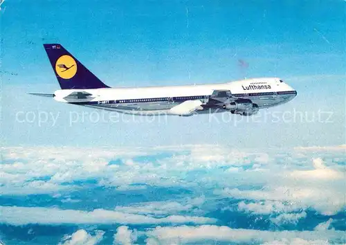 AK / Ansichtskarte Lufthansa B 747  Kat. Flug