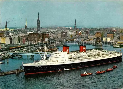 AK / Ansichtskarte Dampfer Oceanliner Passagier Schnelldampfer Hanseatic Hamburg Kat. Schiffe