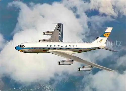AK / Ansichtskarte Lufthansa Boeing Jet 720 B  Kat. Flug
