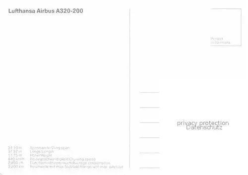 AK / Ansichtskarte Lufthansa Airbus A320 200 Kat. Flug