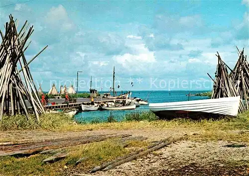 AK / Ansichtskarte Boote Hvide Sande Hafen der Deutsche  Kat. Schiffe