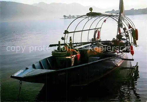 AK / Ansichtskarte Boote Fischerboot Lago Maggiore Barca da Pesca  Kat. Schiffe