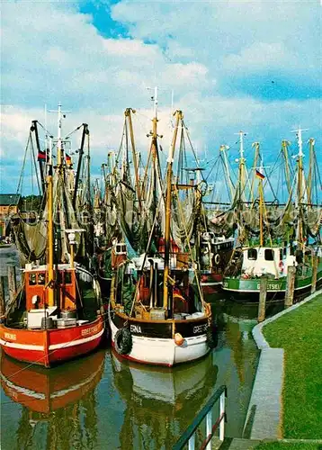 AK / Ansichtskarte Fischerei Krabbenkutter Hafen Greetsiel  Kat. Handwerk