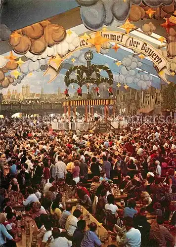 AK / Ansichtskarte Oktoberfest Bierzelt  Kat. Feiern und Feste