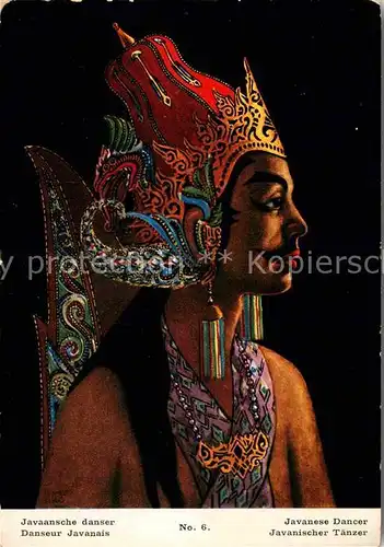 AK / Ansichtskarte Tanz Taenzer Javanese Dancer 