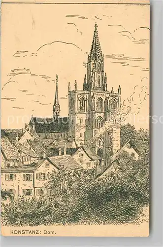 AK / Ansichtskarte Konstanz Bodensee Dom Muenster Kat. Konstanz