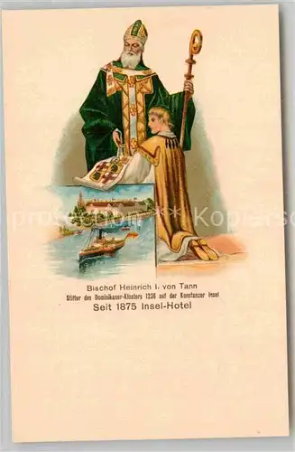 AK / Ansichtskarte Konstanz Bodensee Bischof Heinrich I. von Tann Kat. Konstanz