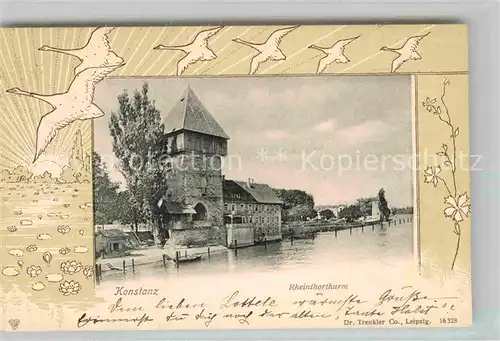 AK / Ansichtskarte Konstanz Bodensee Rheintorturm Kat. Konstanz