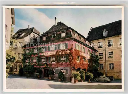 AK / Ansichtskarte Meersburg Bodensee Hotel Loewen Kat. Meersburg